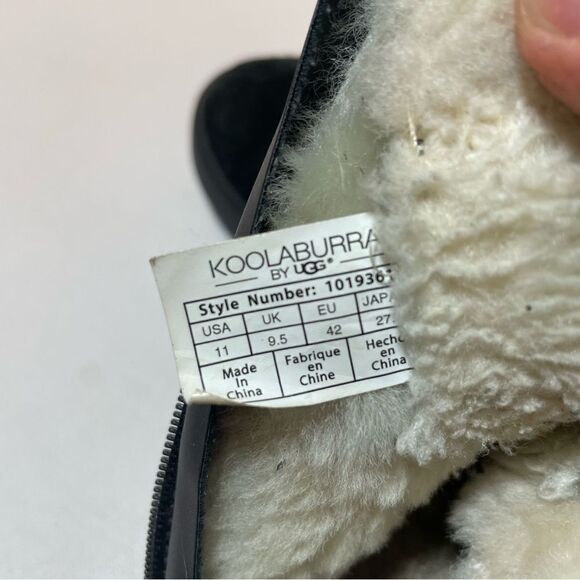 Ugg Koolaburra shazi black short boots size 11 - Picture 5 of 6